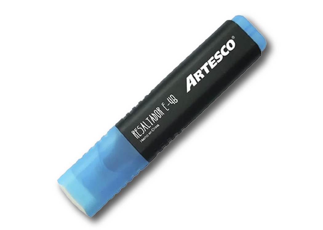 MARCADOR FLUORESCENTE E-48 CELESTE 5MM